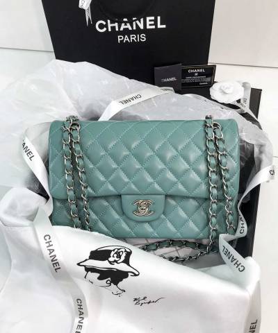 Сумка Medium Classic Double Flap Bag Tiffany Blue